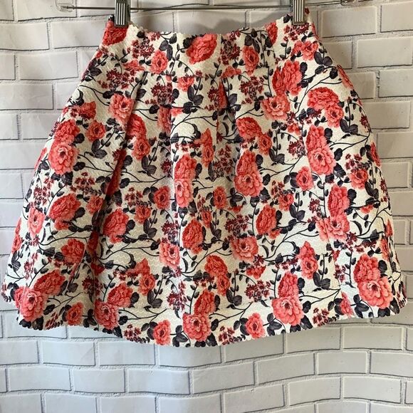 FSR Floral Skater Style A Line Mini Skirt … - Picture 2 of 3